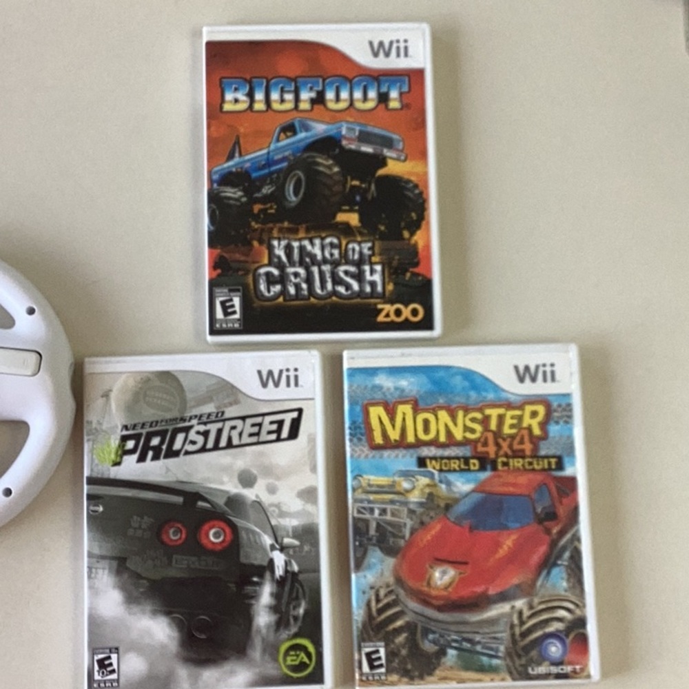 Need For Speed Pro Street Wii Game & Monster 4x4 & Bigfoot King Crush Nintendo - Picture 3 of 7